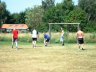 Fra venstre: Anders Juul, Rasmus, Thomas, Dan og Jan Jensen til træning på Rønnebærvej før havnefestfodbolden 2010