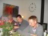 Til Afterparty efter havnefestfodbold 2011. Brian Rasmus og Dan spiser frikadeller m.m.