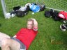 En skadet Anders Juul ved Glud Værtshusfodbold 2012
