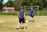 Kenneth Gøeg og Jan Jensen under opvarmning på Rønnebærvej før Havnefestfodbolden 2013