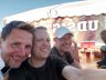 Dan Jelsing, Anders Juul og Morten Laursen nyder livet og en kølig øl ved Havnefestfodbold 2019