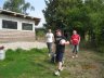 Zeb, Kennet Gøeg og Jesper Armsbjerg gør klar til fodboldgolf 2014.