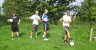 Kenneth Gøeg, Zeb, Anders Juul og Dan Jelsing til fodboldgolf 2014 i Bredsten.